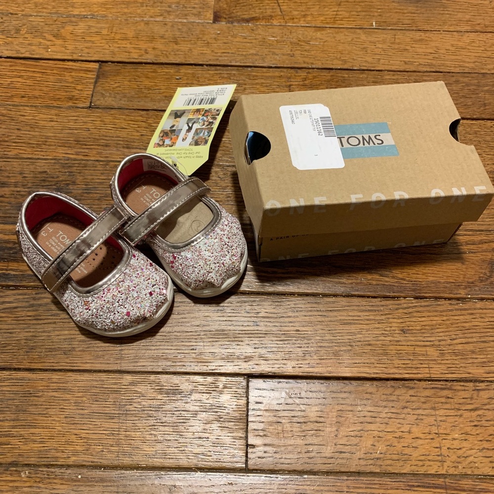 Baby girl glitter TOM shoes